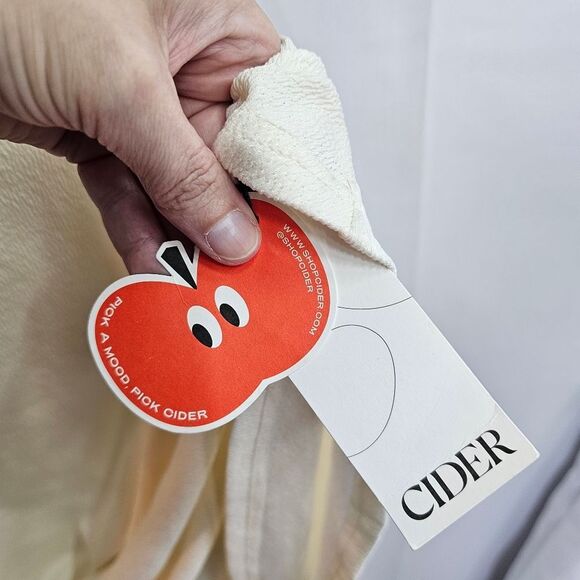 Cider Ivory Maxi Dress with Black Trim Size Medium - Picture 6 of 10